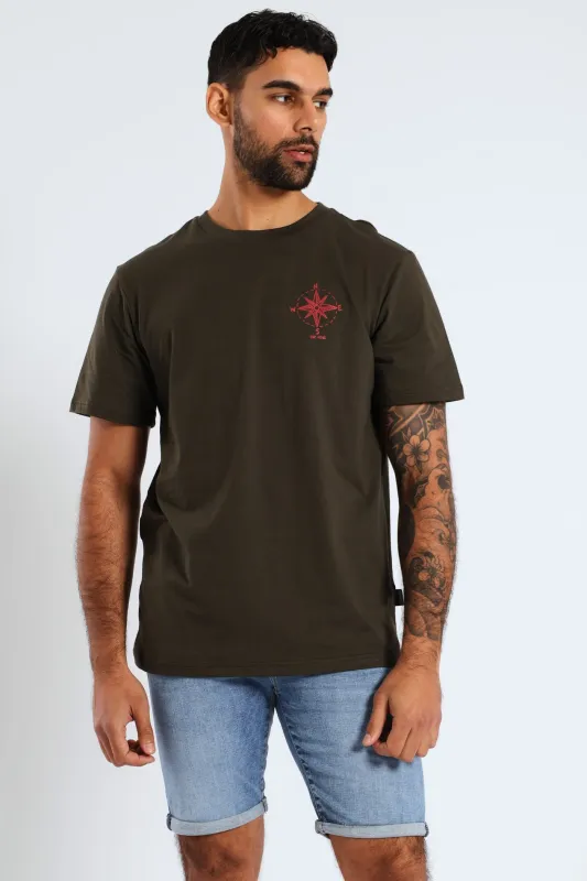 Lake Kayak Front & Back Tee - Fatigue sold by Edgars