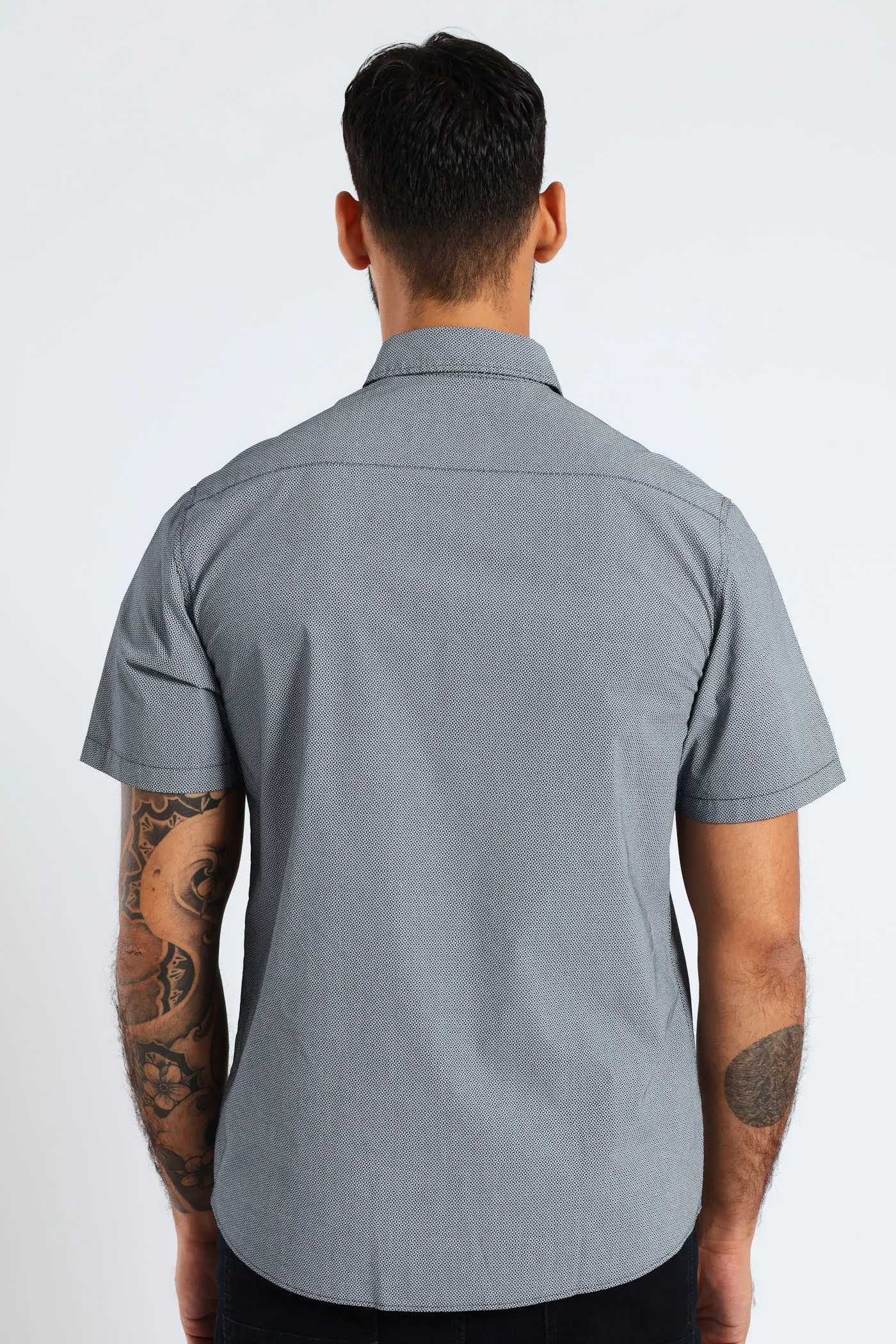 Geo Print Gear Shirt - Navy sold by Edgars product image thumbnail 3