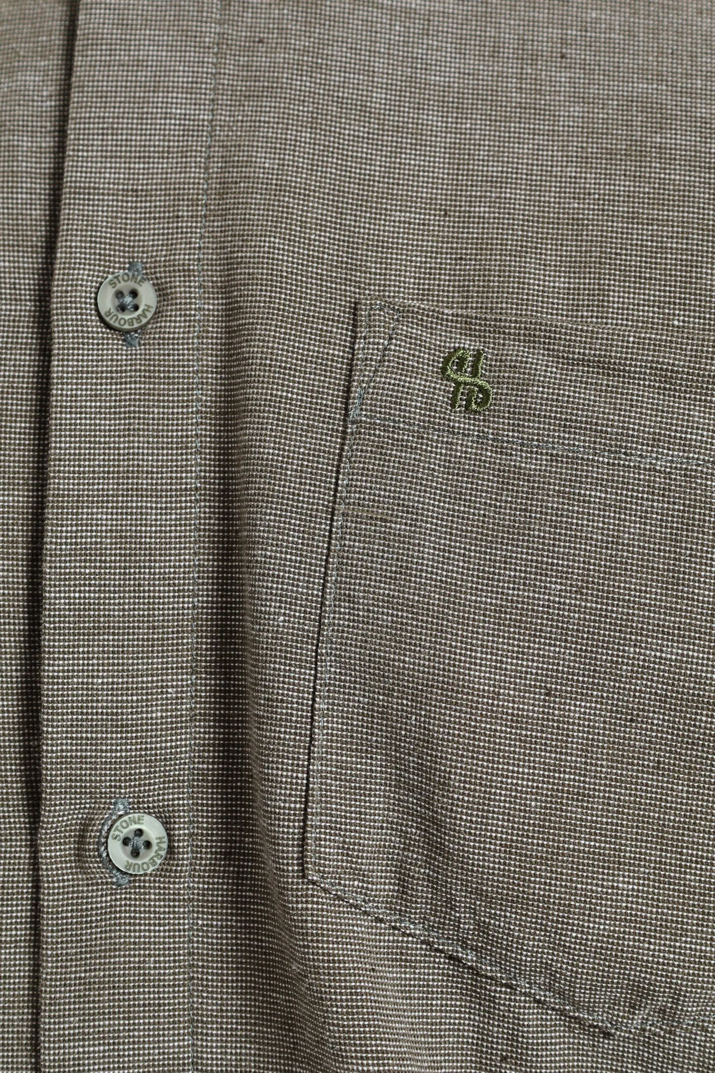 Long Sleeve Textured Woven Shirt - Fatigue sold by Edgars product image thumbnail 4