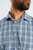 Check Shirt - Steel Blue/Navy sold by Edgars