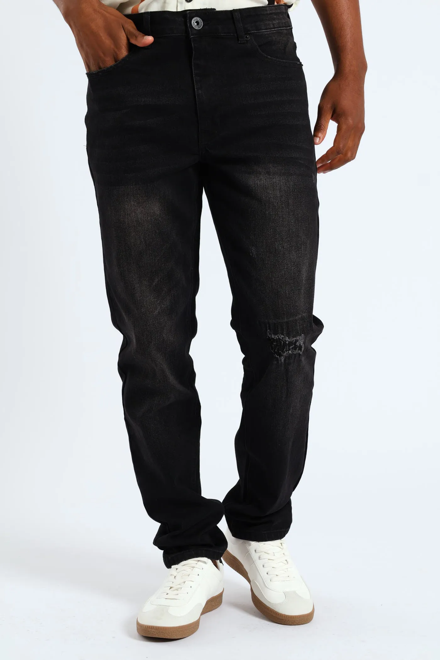 Rip & Repair Denim - Black sold by Edgars