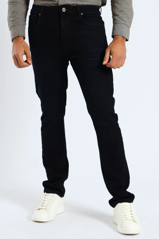 Slim Stretch Denim - Blue/Black sold by Edgars