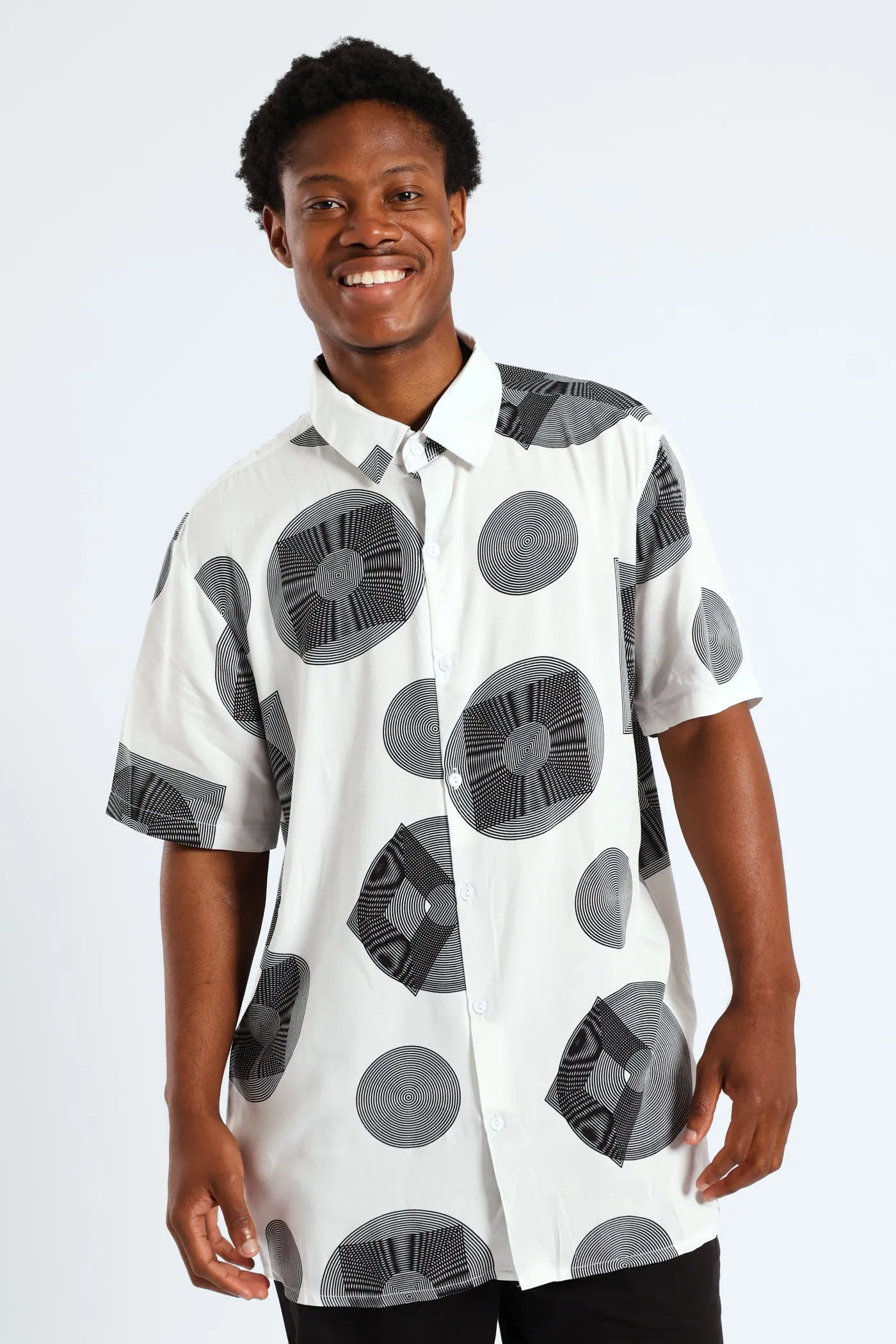 Inner Circle Viscose Shirt - White sold by Edgars