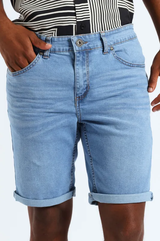 Basic Denim Short - Light Wash sold by Edgars 