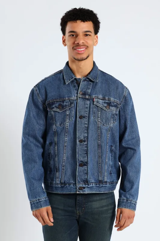 Trucker Jacket - Medium Wash sold by Edgars