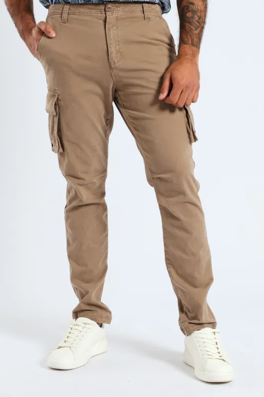 Cargo Bellows Pant - Khaki sold by Edgars