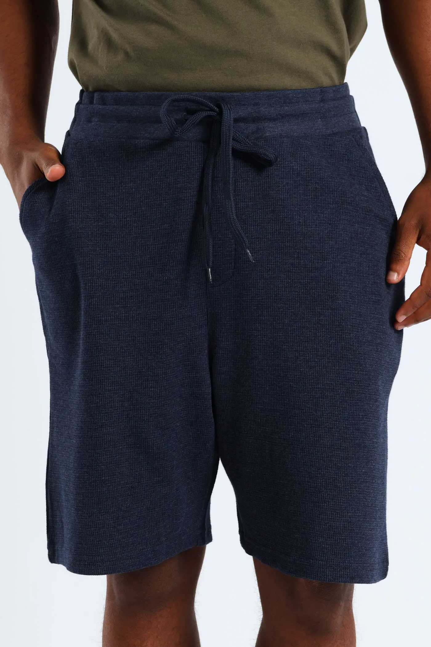 Waffle Shorts - Navy sold by Edgars