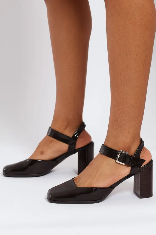 Maryjane Block Heel - Chocolate sold by Edgars