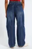 Elasticated Barrel Denim - Mid Blue sold by Edgars