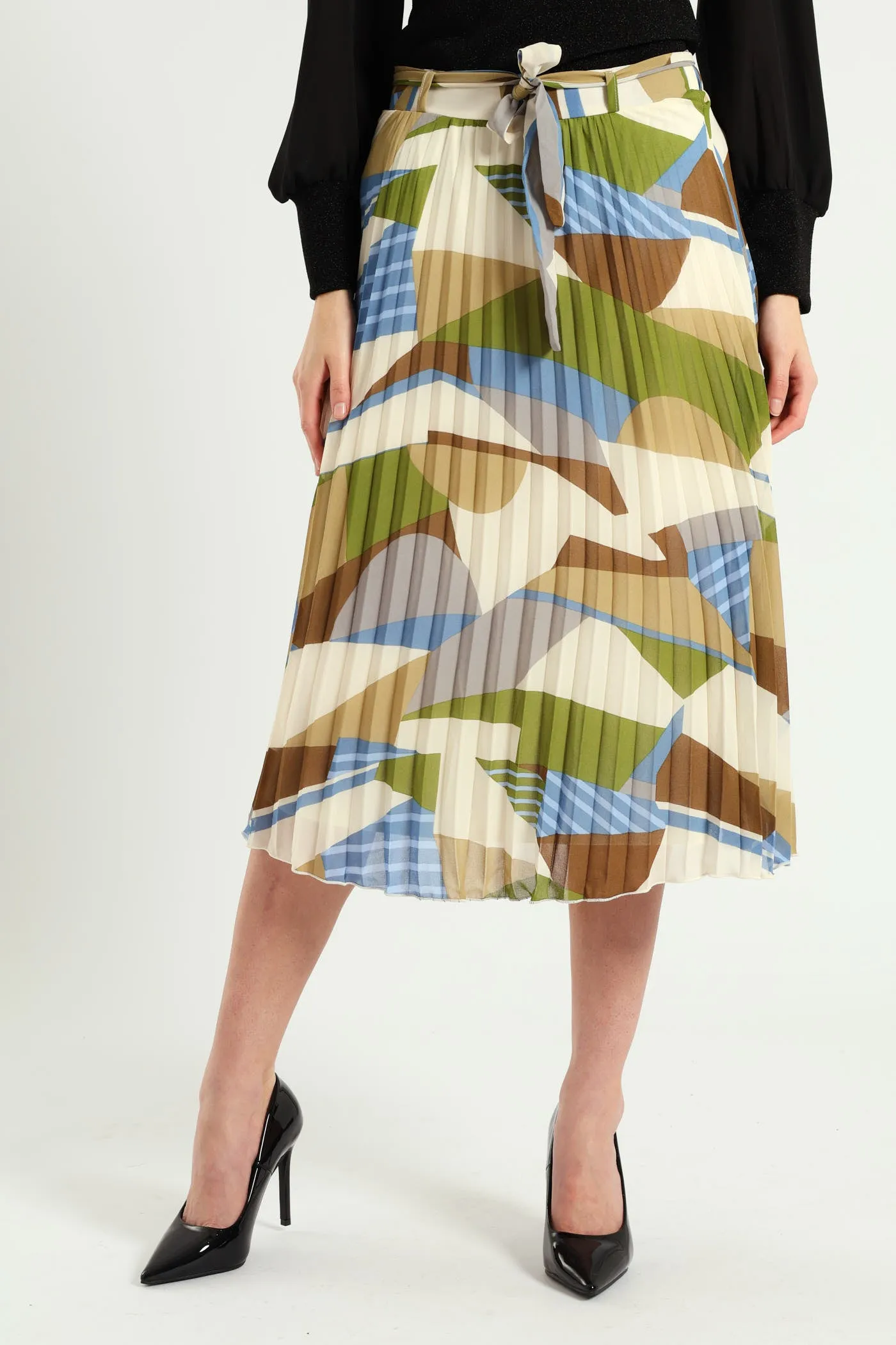 Colourblock Chiffon Midi Skirt - Multi sold by Edgars