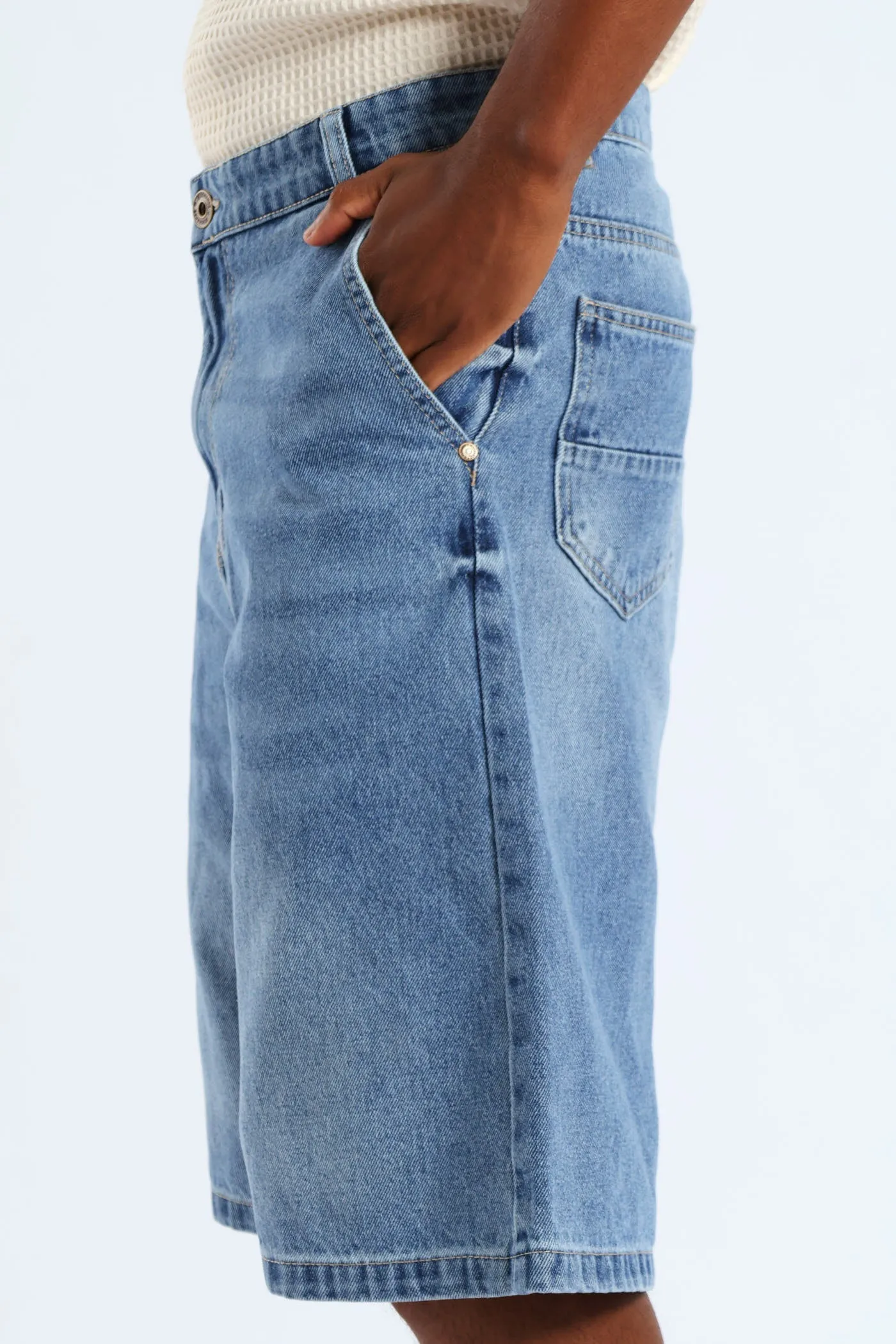 Baggy Denim Shorts - Blue sold by Edgars product image thumbnail 3