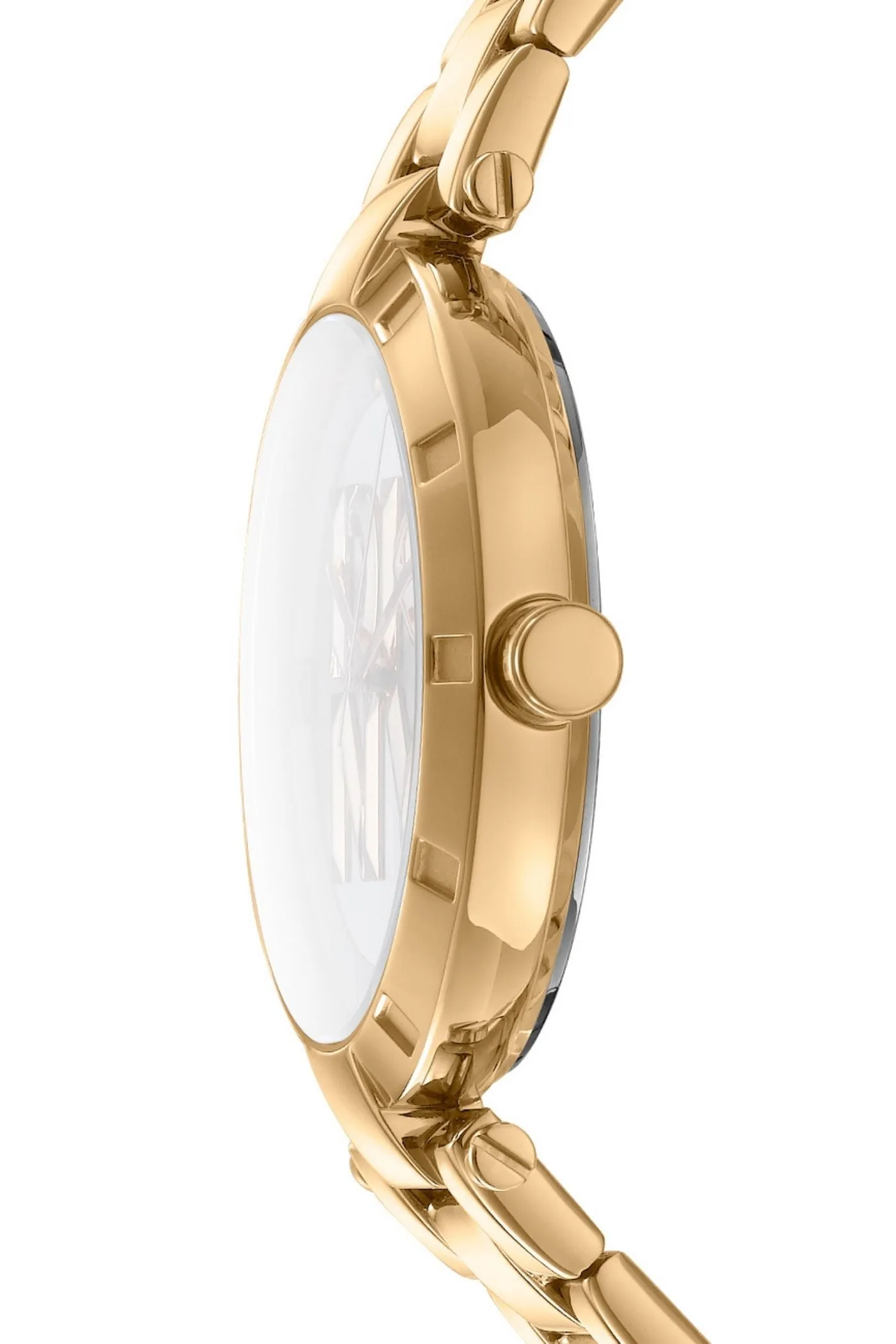 Logo Gold Case & Silver White Dial With Gold Bracelet - Gold sold by Edgars product image thumbnail 3