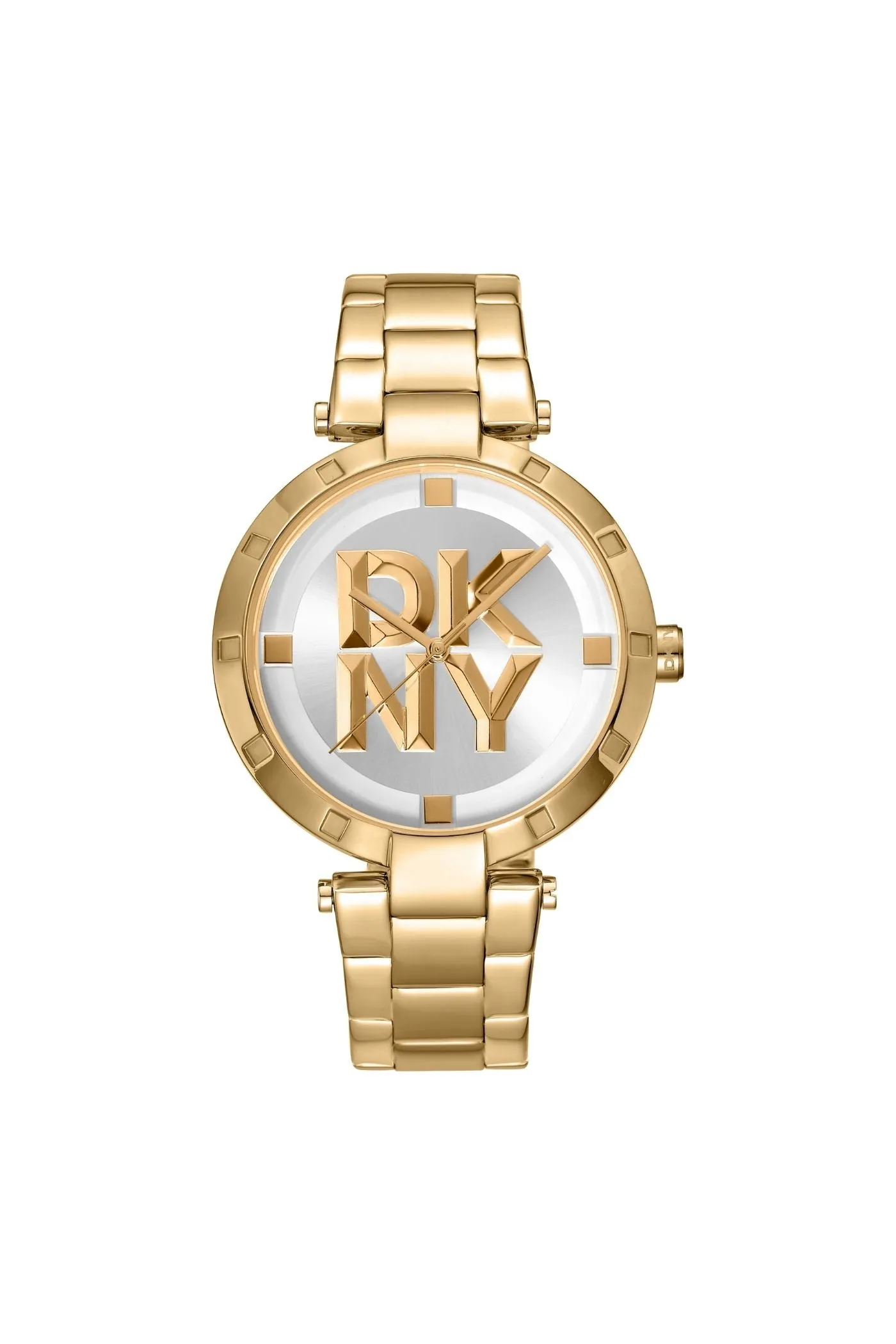 Logo Gold Case & Silver White Dial With Gold Bracelet - Gold sold by Edgars