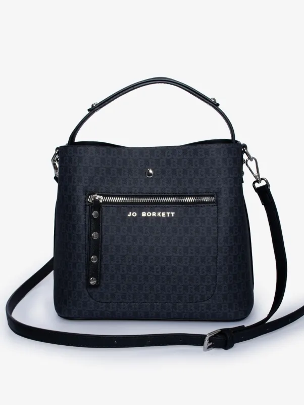 Elexi Logo Zip Front Bag - Black sold by Edgars