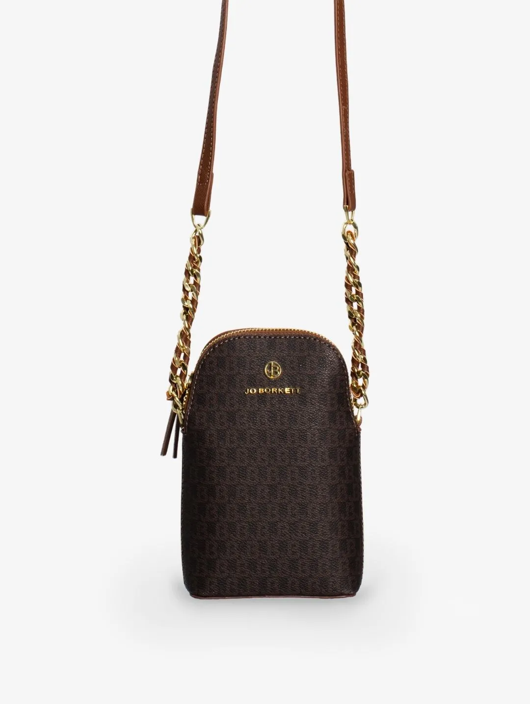 Alex Logo Crossbody Cellphone Pouch - Brown sold by Edgars