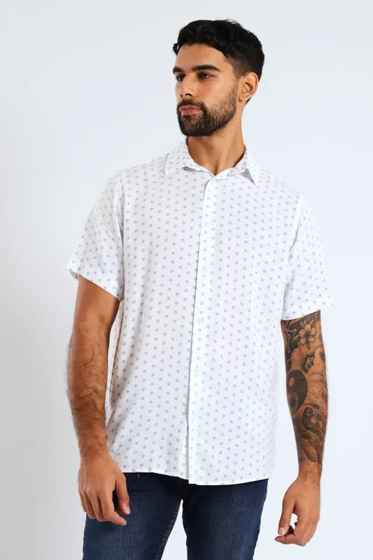 Aviator Print Shirt - White sold by Edgars