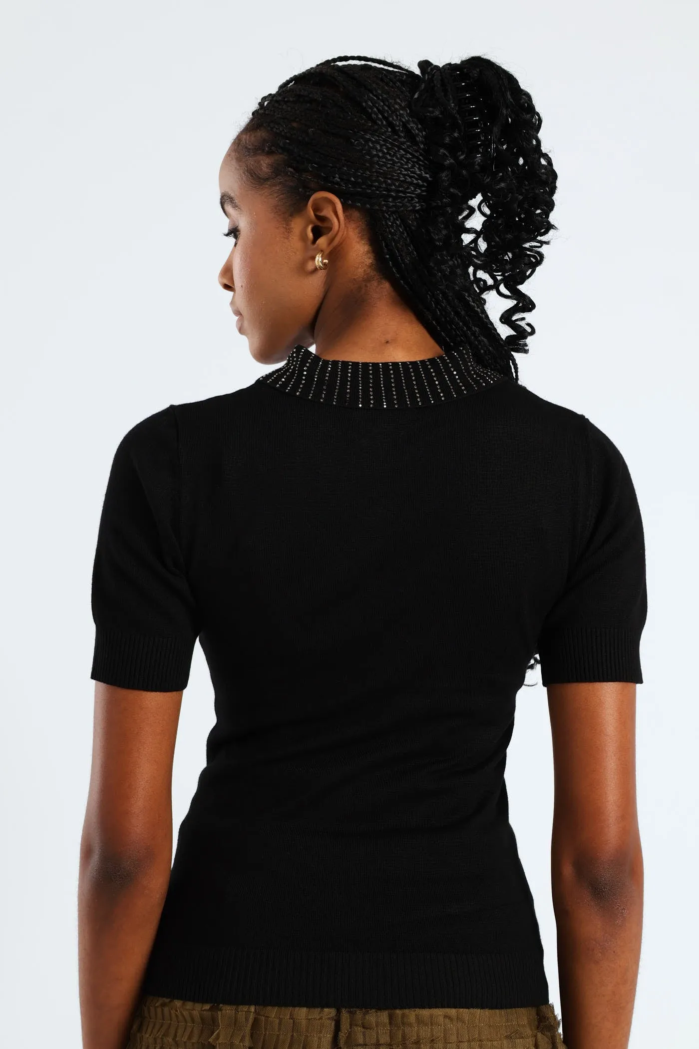 Embellished Collar Golfer - Black sold by Edgars product image thumbnail 4