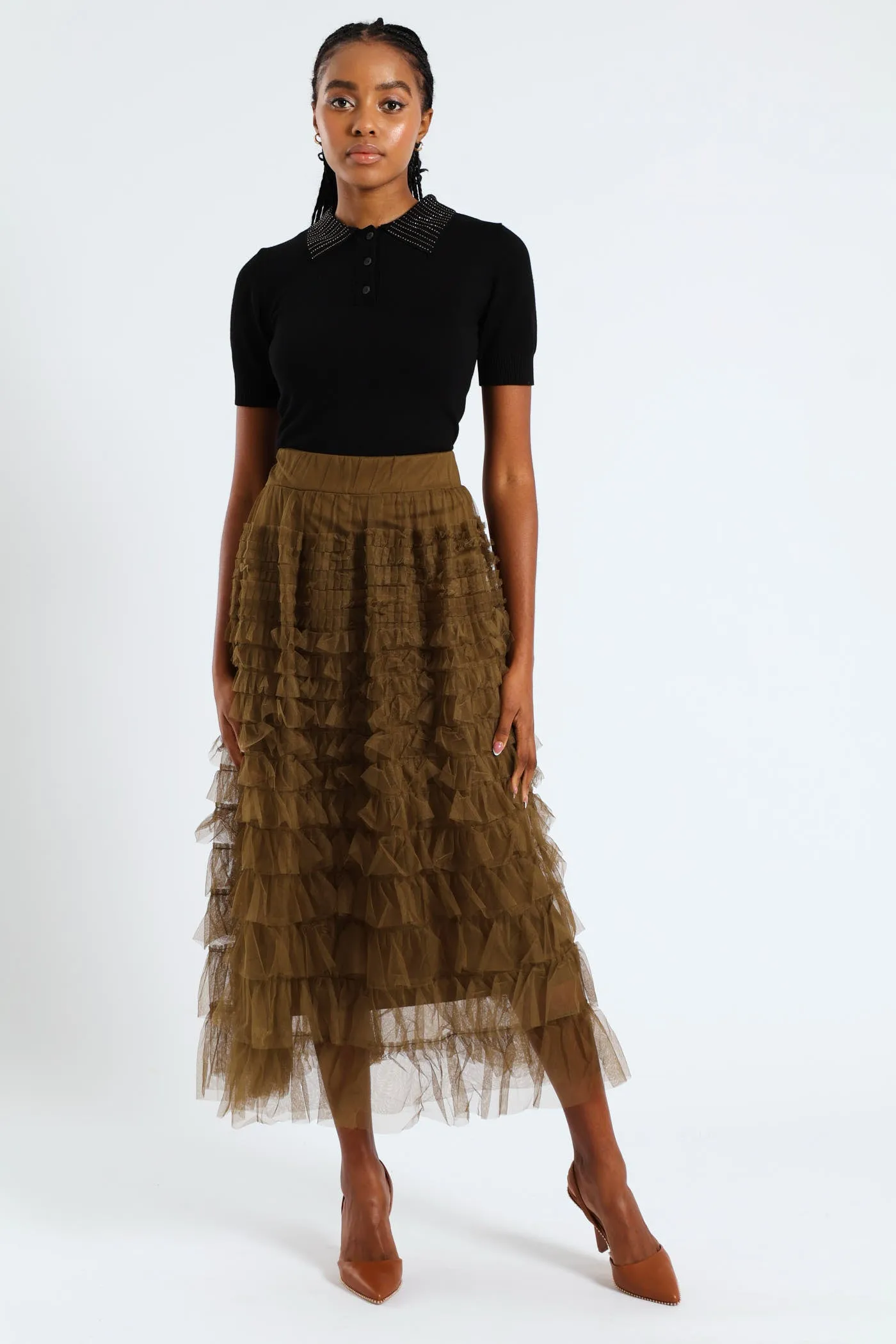 Embellished Collar Golfer - Black sold by Edgars product image thumbnail 5