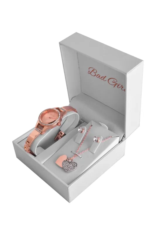 Watch & Jewellery Set - Rose Gold sold by Edgars