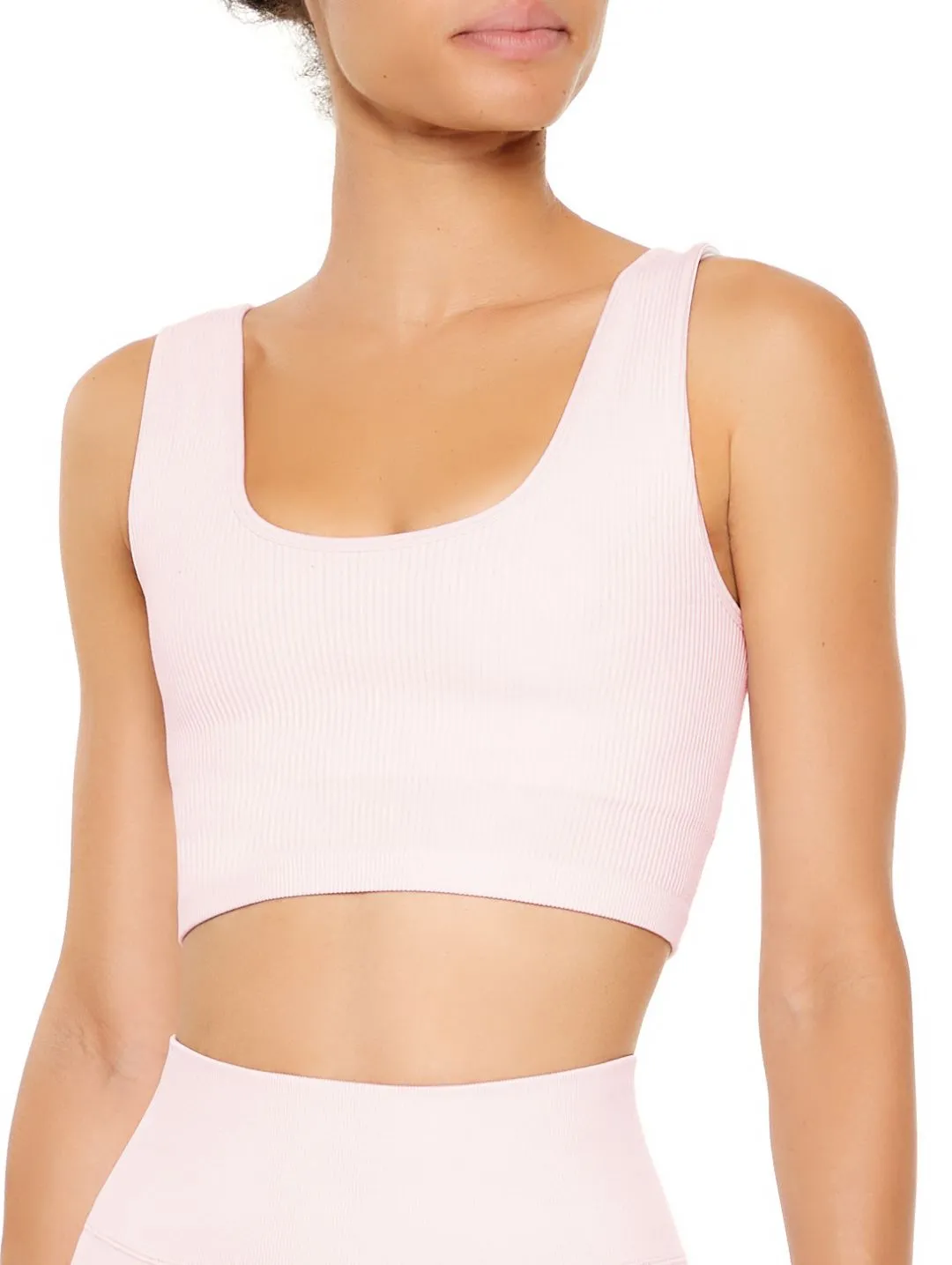 Seamless Active Longline Sport Bra - Peach Blossom sold by Edgars