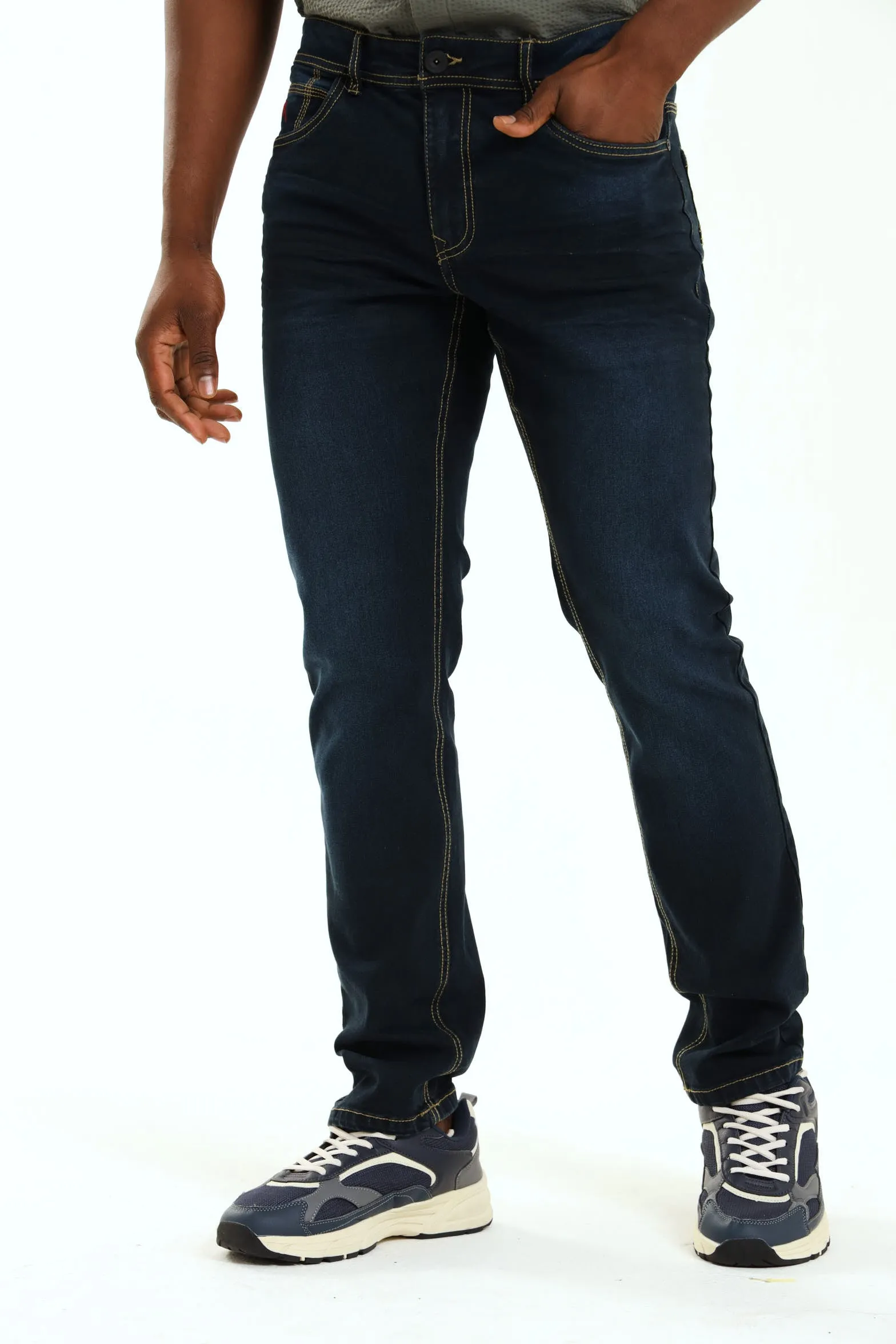 Cormac Slim Denim - Blue/Black sold by Edgars