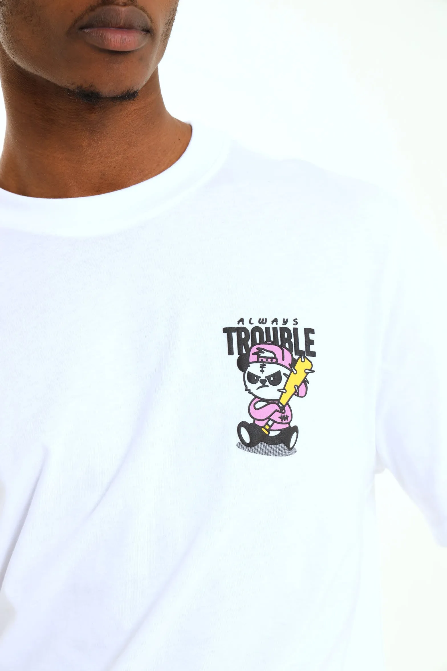 Always Trouble Front Small Print Tee - White sold by Edgars product image thumbnail 2