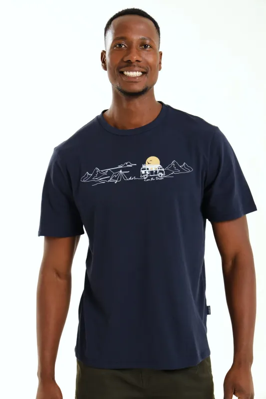 Camper Combi Tee - Navy sold by Edgars