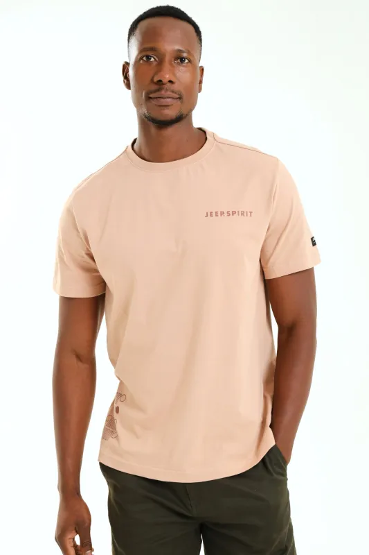 Fashion Graphic Tee - Taupe sold by Edgars