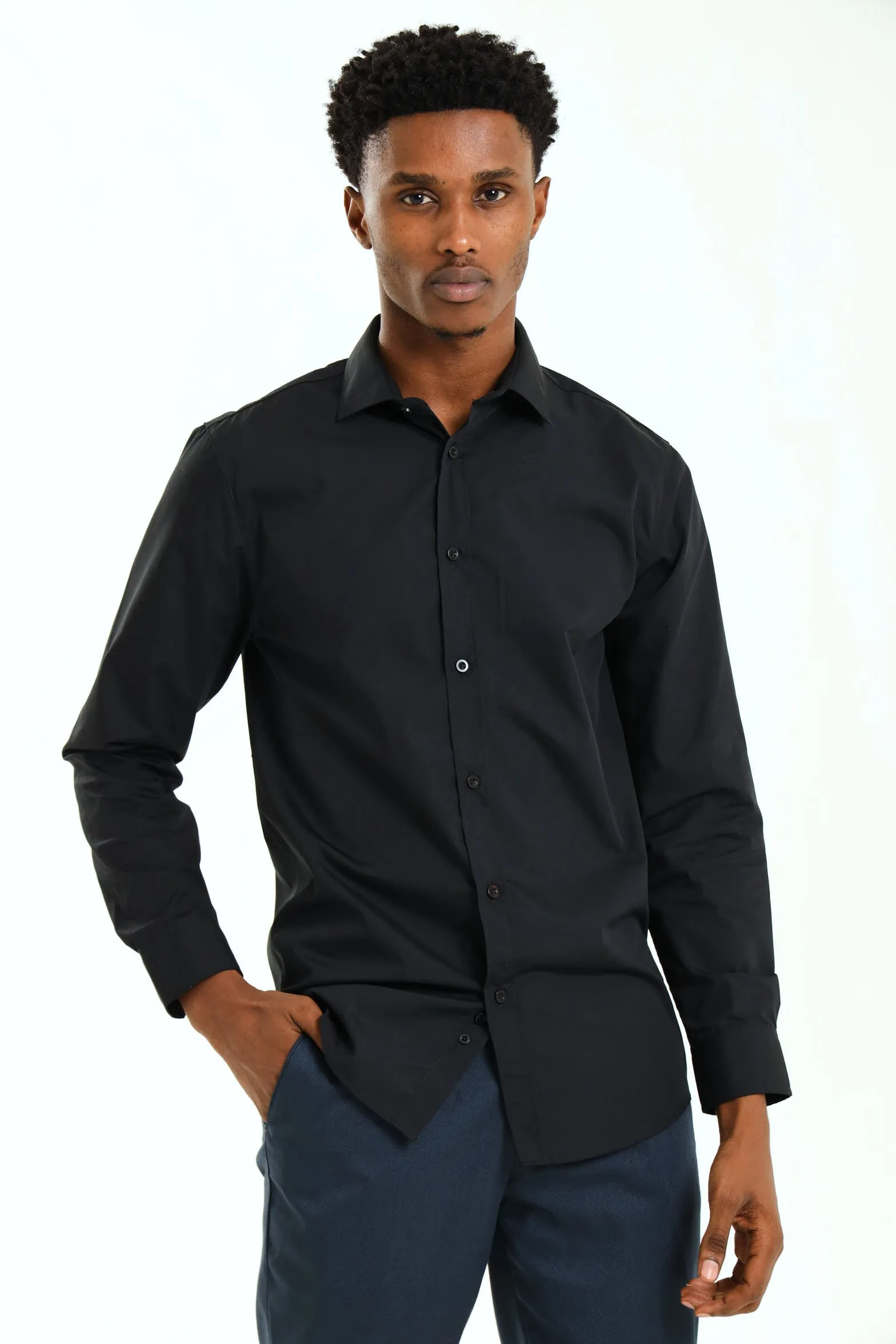 Easy Care Shirt - Black sold by Edgars