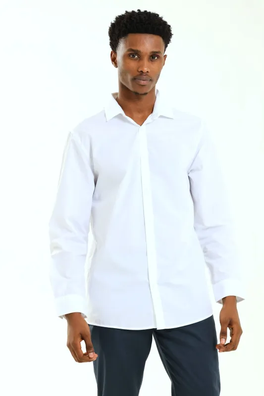 Easy Care Long Sleeve Shirt - White sold by Edgars
