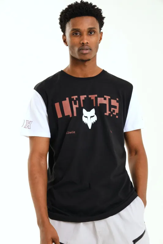 Short Sleeve Worldwide Tee - Black sold by Edgars