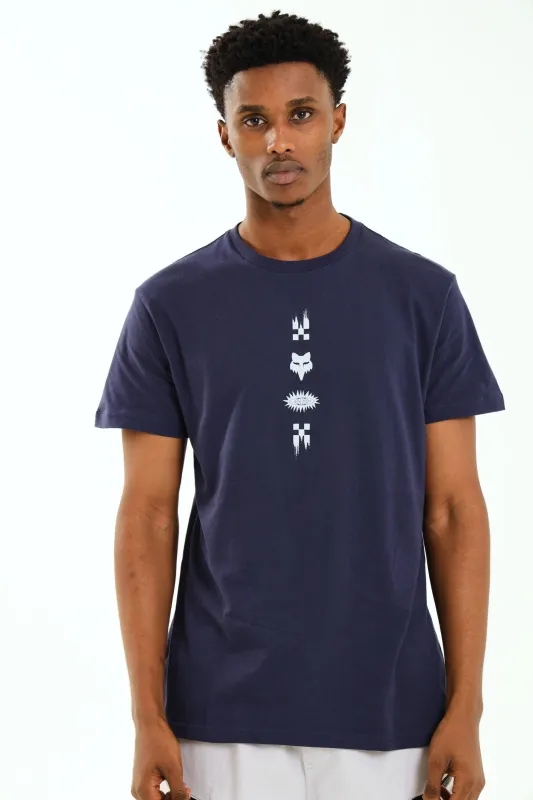 Short Sleeve Vertical Limit Tee - Navy sold by Edgars