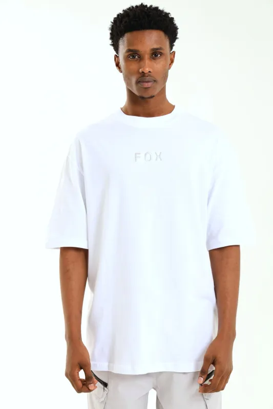 Short Sleeve Boxed In Tee - White sold by Edgars