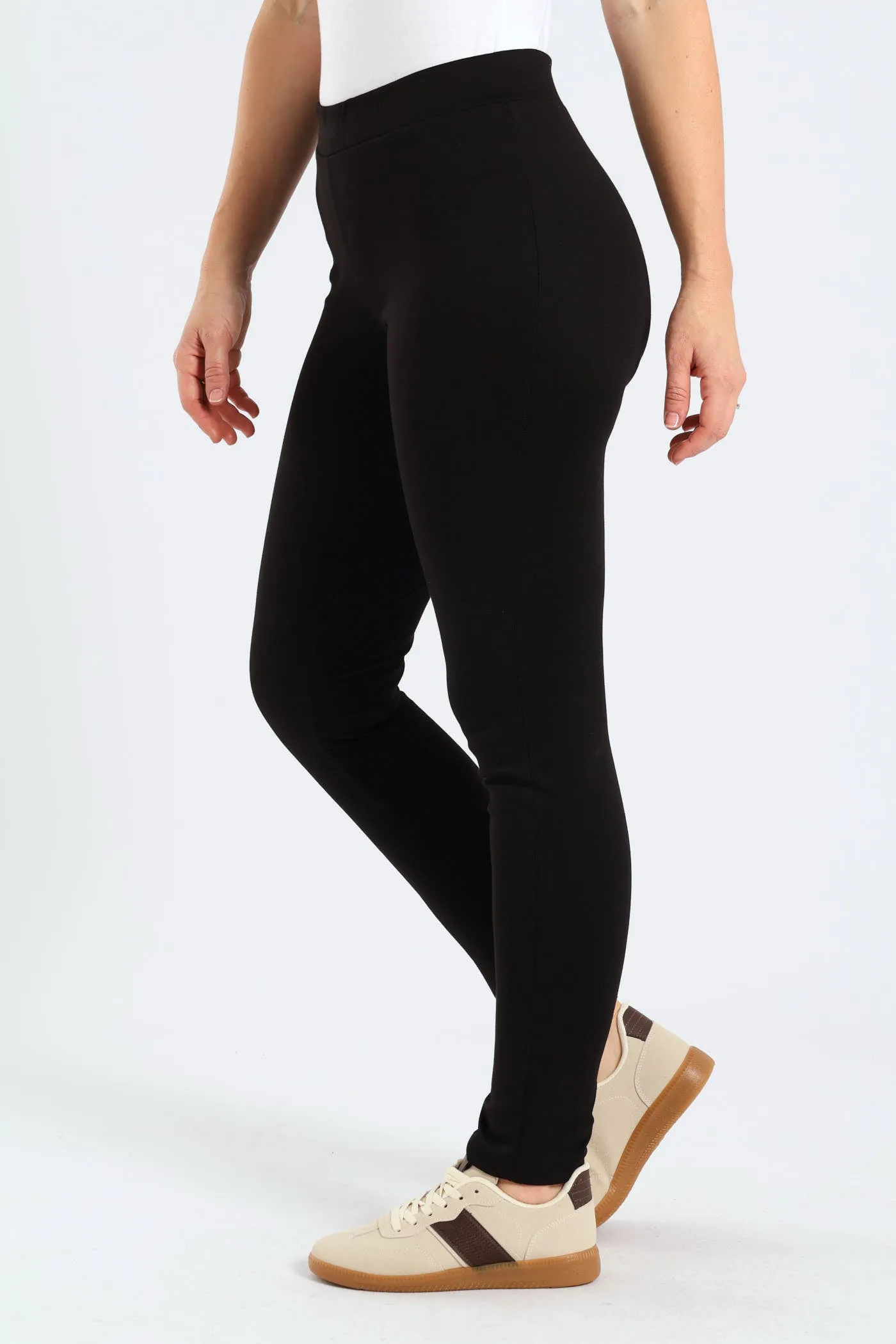 Ponte Fitted Skinny Pant - Black sold by Edgars