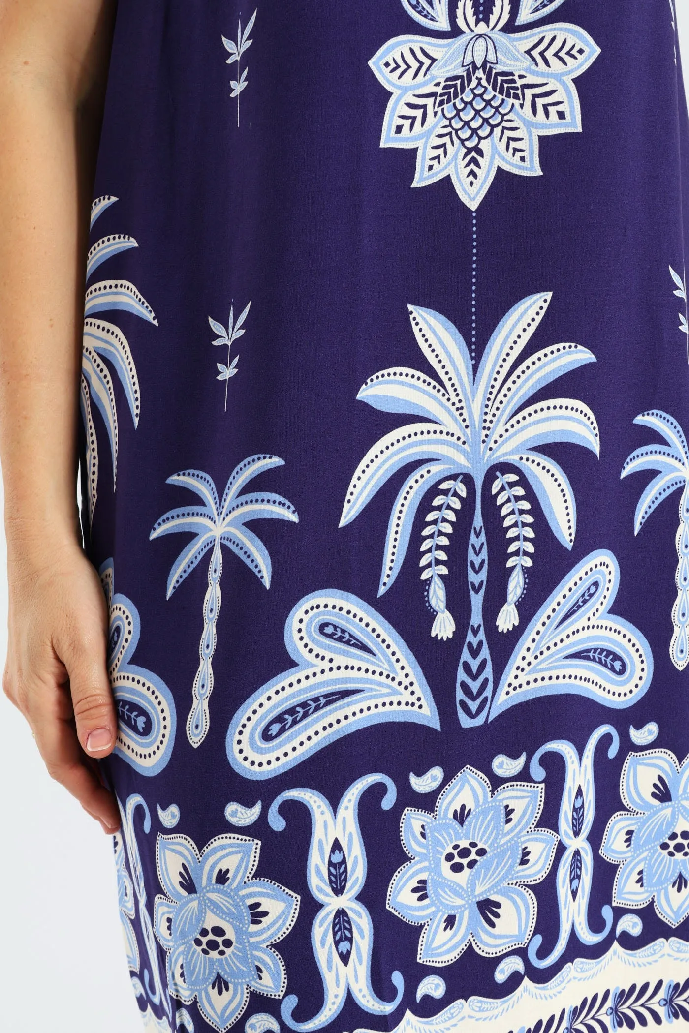 Printed Border Shift Dress - Navy/White sold by Edgars product image thumbnail 5