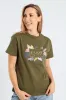 Enjoy Every Moment Foil Tee - Dark Fatigue sold by Edgars