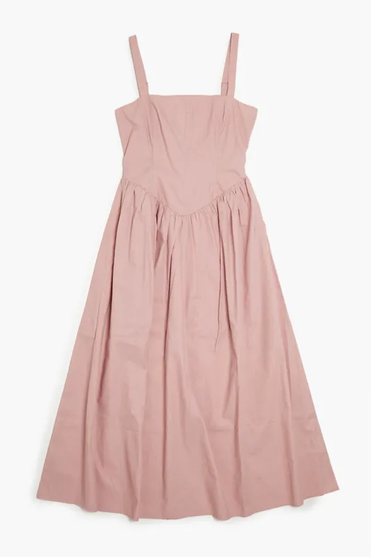 Sleeveless Drop Waist Midi Dress - Mauve sold by Edgars