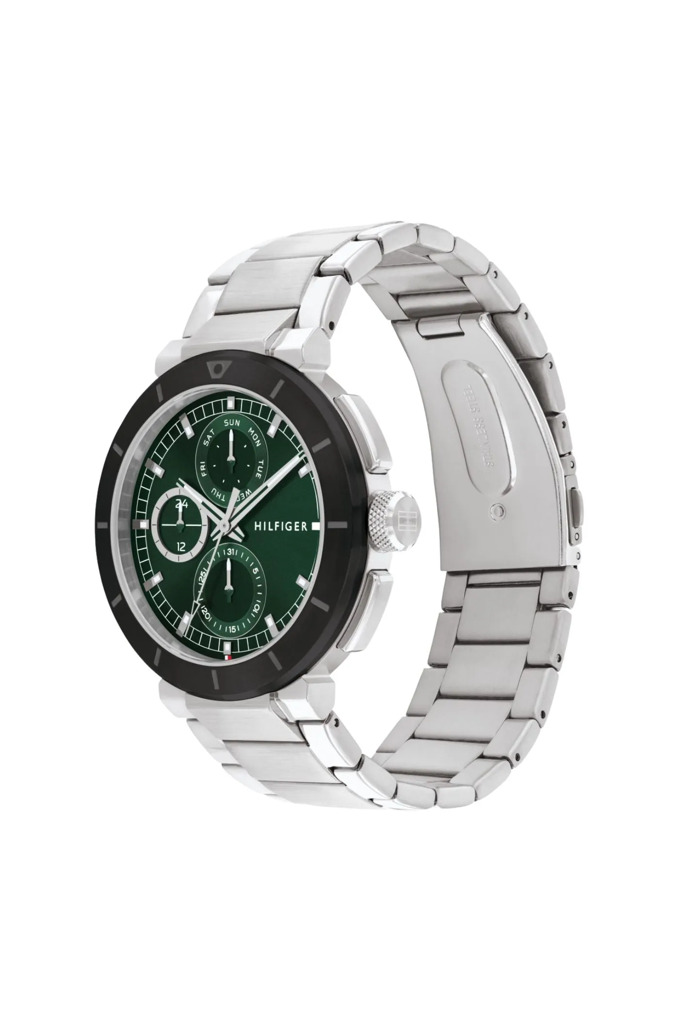 Lorenzo Green Dial Stainless Steel Watch - Silver sold by Edgars product image thumbnail 3