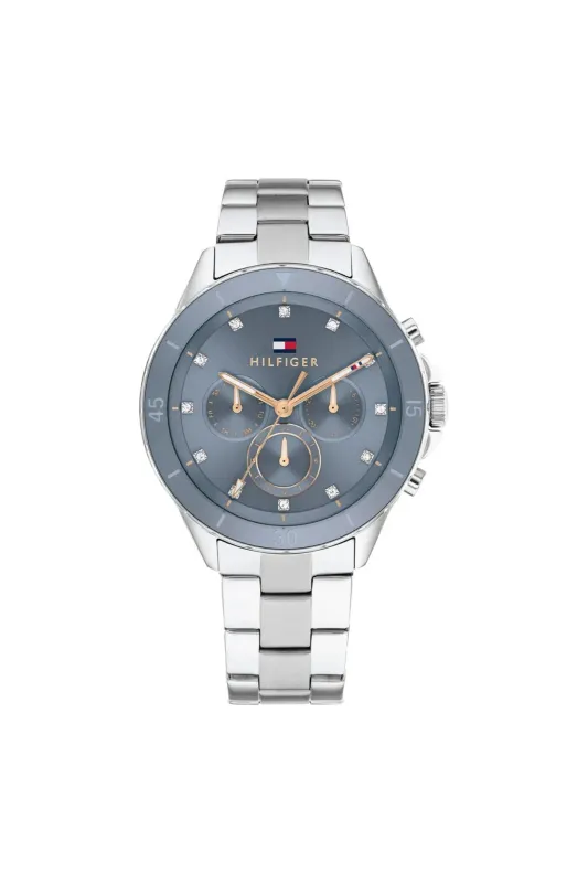 Mellie Blue Dial Watch - Silver sold by Edgars