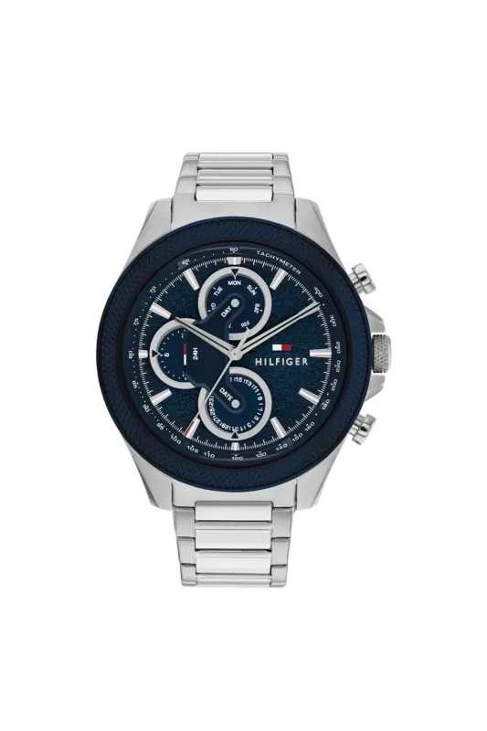 Clark Mens Stainless Steel Quartz Watch - Silver sold by Edgars