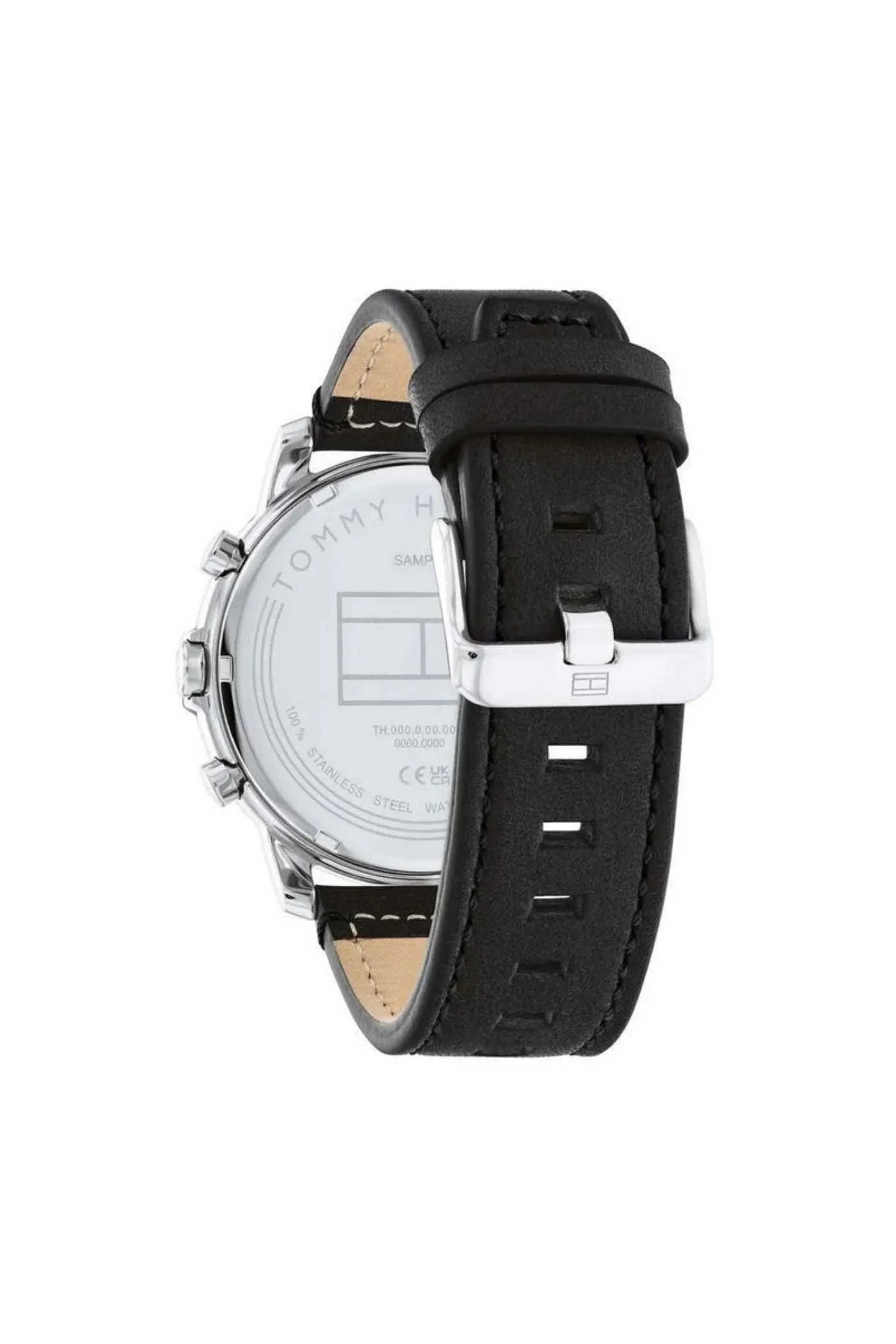 Jameson Mens Leather Strap Multifunction Black Dial Quartz Watch - Black sold by Edgars product image thumbnail 4
