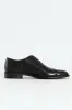 Leather Oxford Toe Cap Dress Shoe - Black sold by Edgars