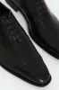 Leather Oxford Toe Cap Dress Shoe - Black sold by Edgars
