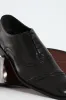 Leather Oxford Toe Cap Dress Shoe - Black sold by Edgars