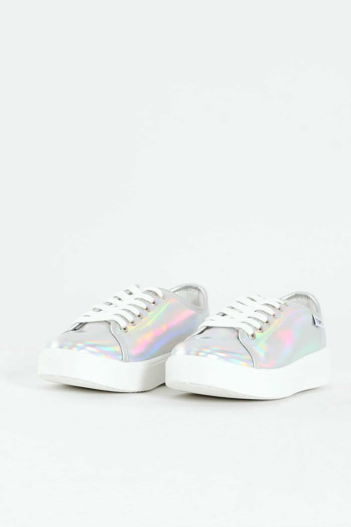 Flick Metallic Sneaker - Silver sold by Edgars