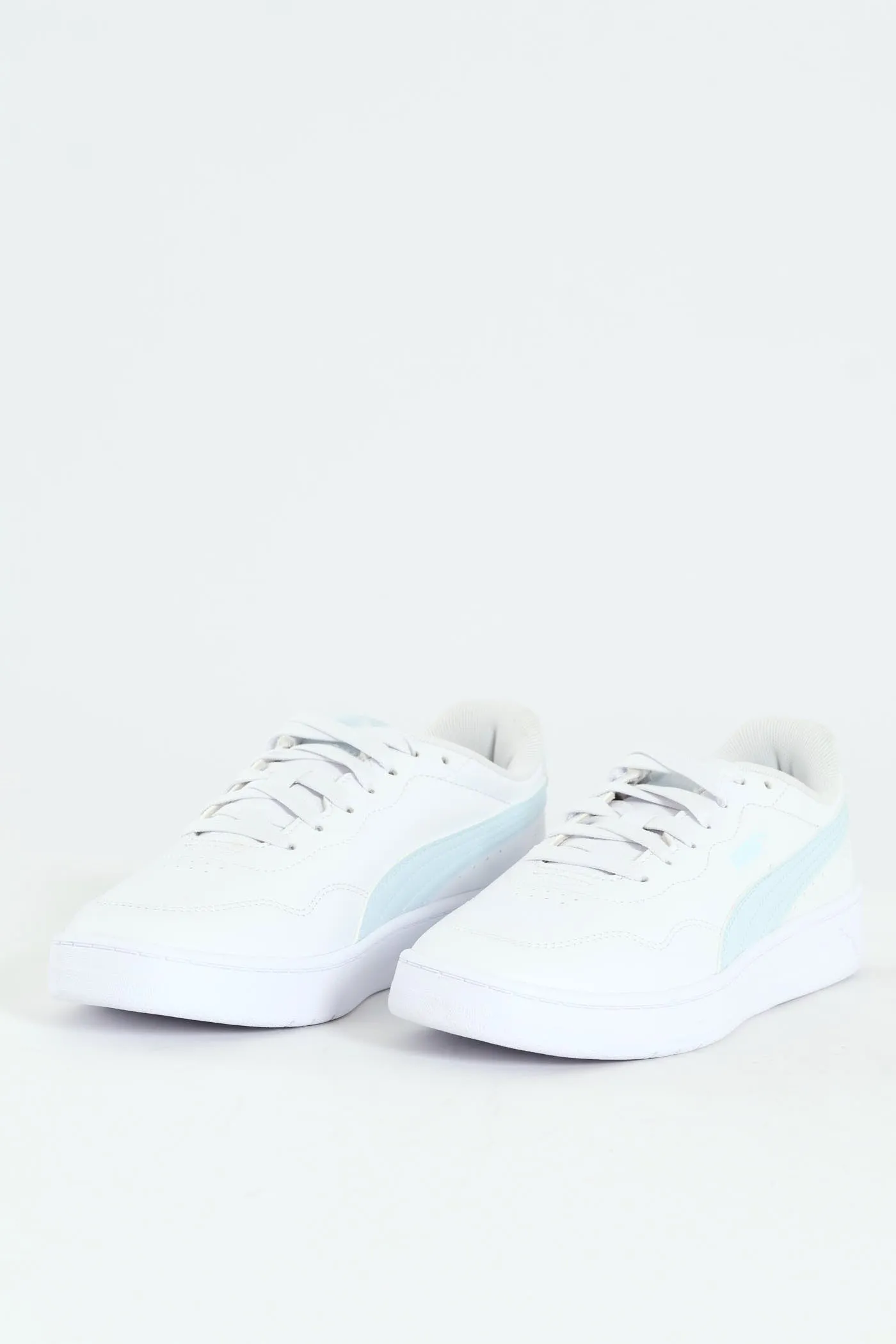Court Lally Sneaker - White/Light Blue sold by Edgars