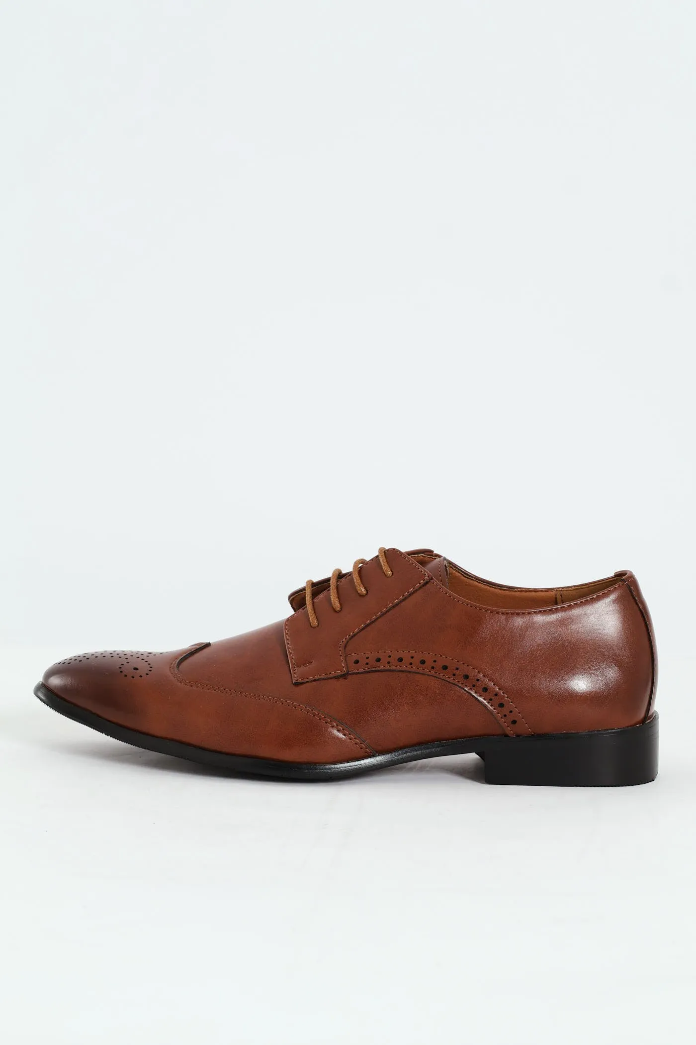 Stitched Wing Detail Lace Up Derby Shoe - Tan sold by Edgars product image thumbnail 5