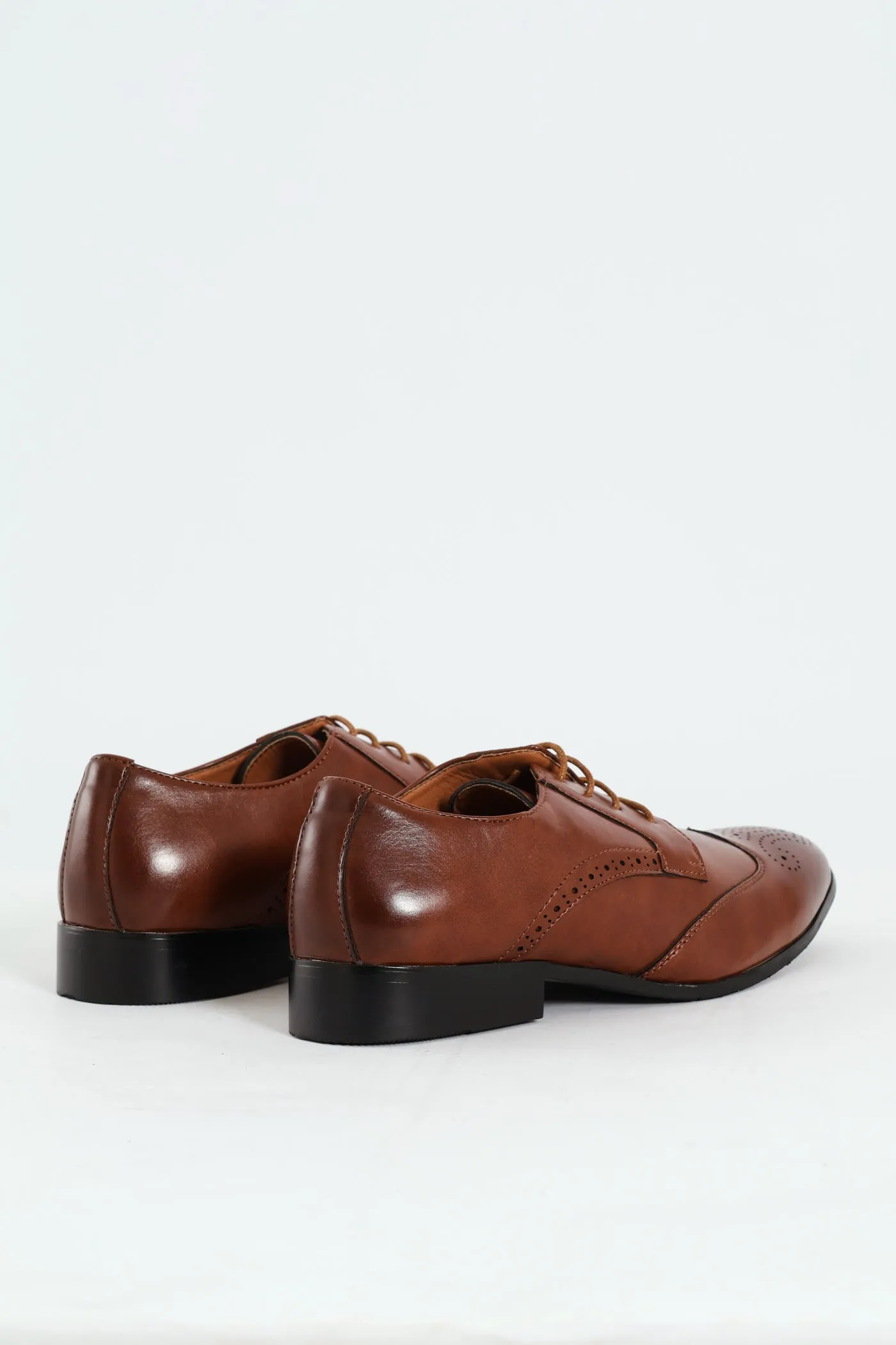 Stitched Wing Detail Lace Up Derby Shoe - Tan sold by Edgars product image thumbnail 3
