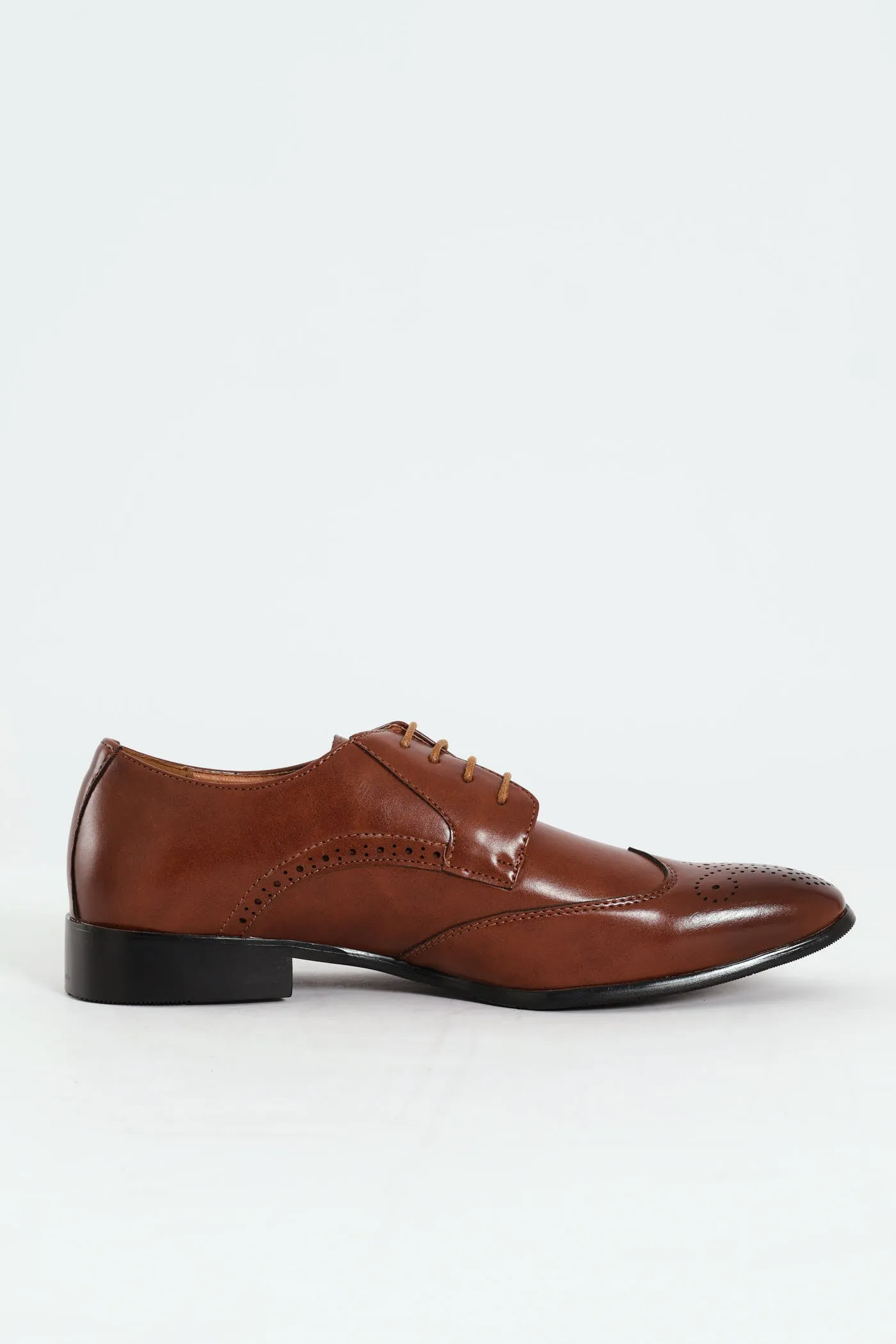 Stitched Wing Detail Lace Up Derby Shoe - Tan sold by Edgars product image thumbnail 4