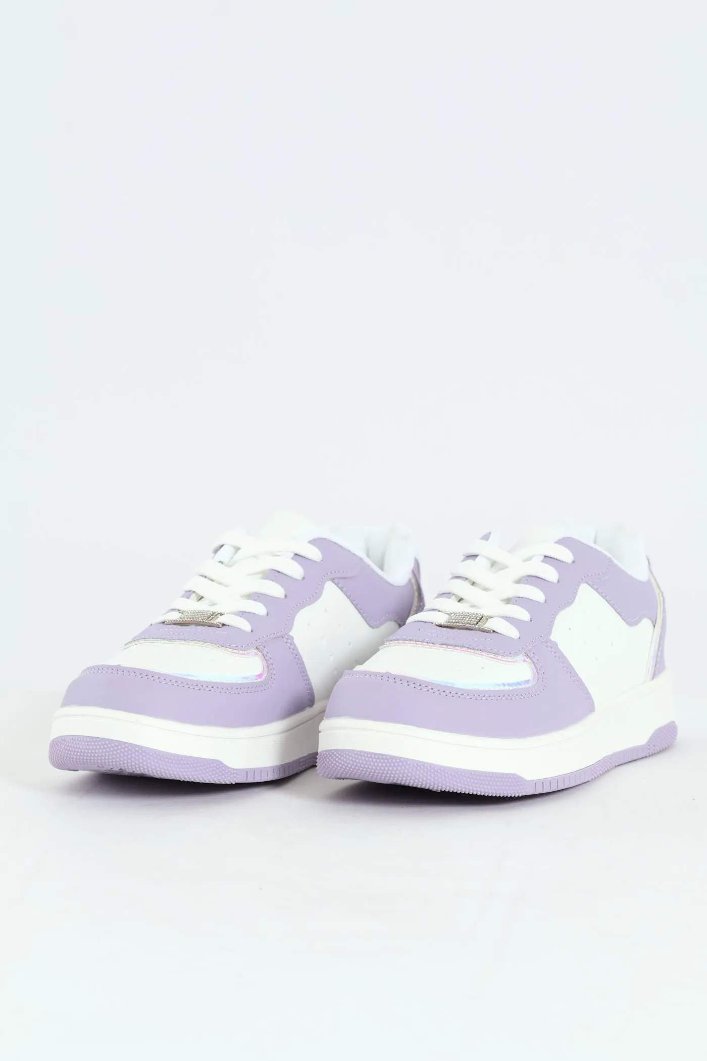 Girls Court Sneaker - Lilac sold by Edgars